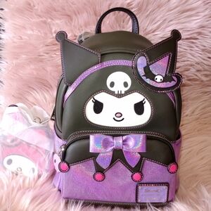 Loungefly Witch Kuromi Cosplay Backpack & Coin Purse 2023 NYCC Exclusive